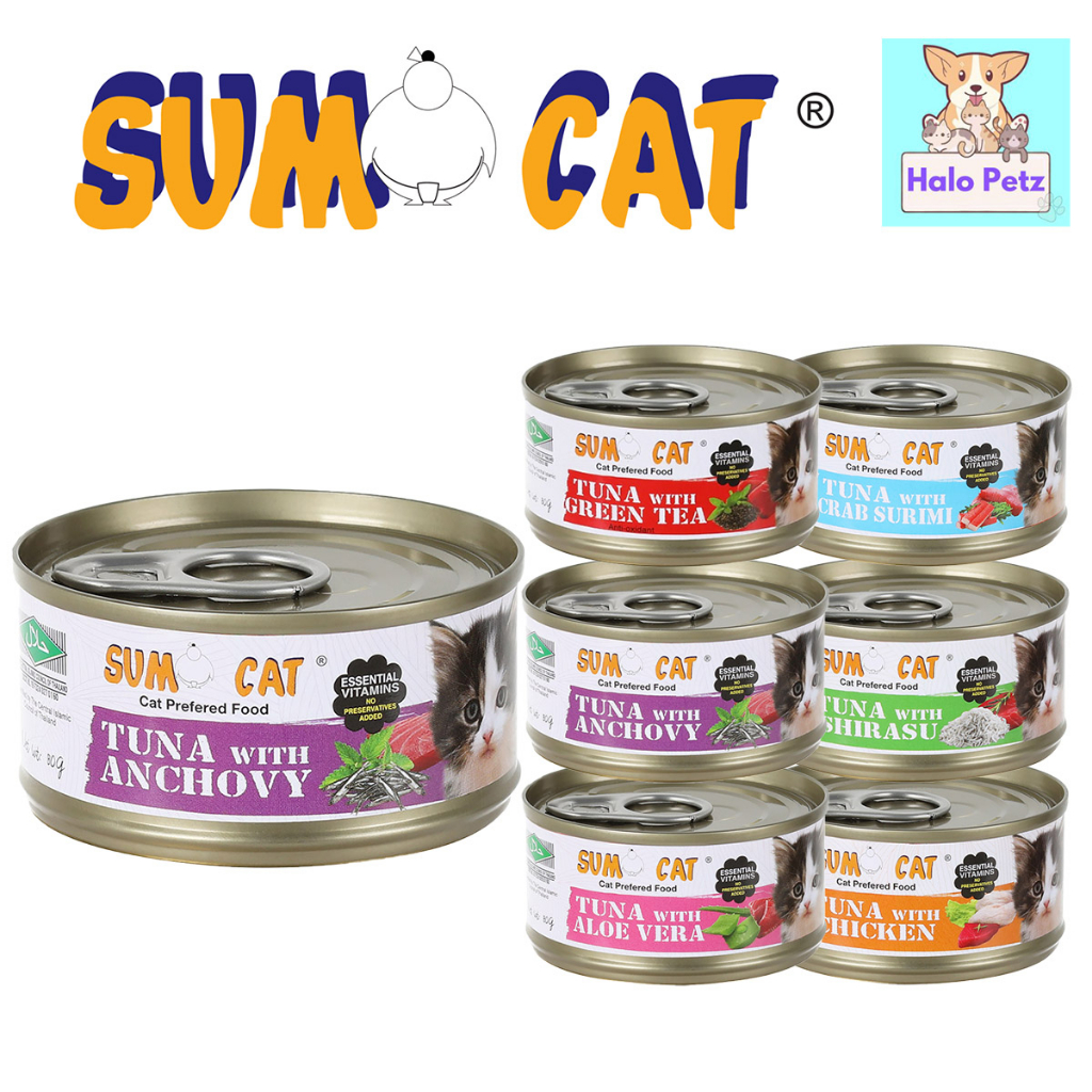 [24 Cans+ FOC Shipping] Sumo Cat Can Food 80g -Tuna