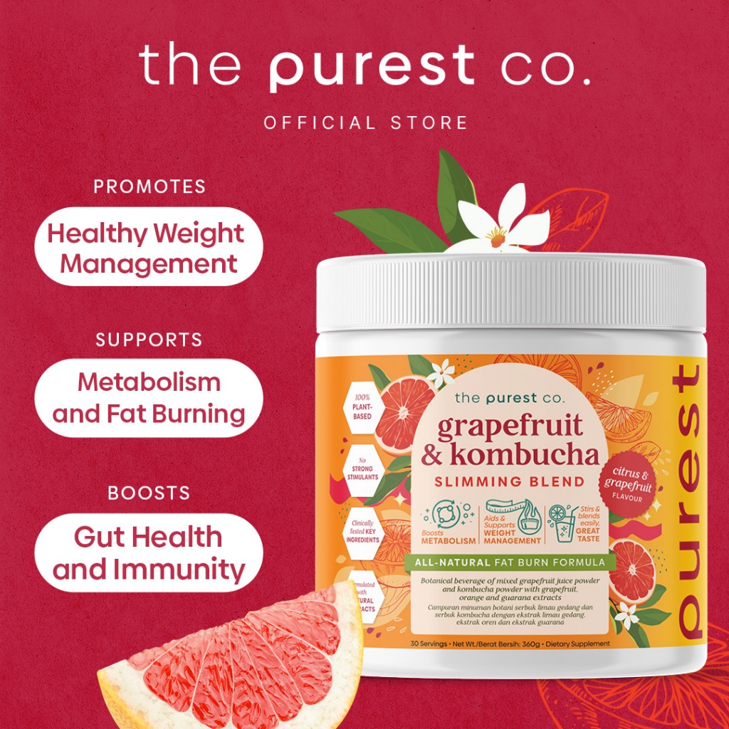 Purest Co Grapefruit & Kombucha Slimming Blend (Fat Burn & Weight Loss)