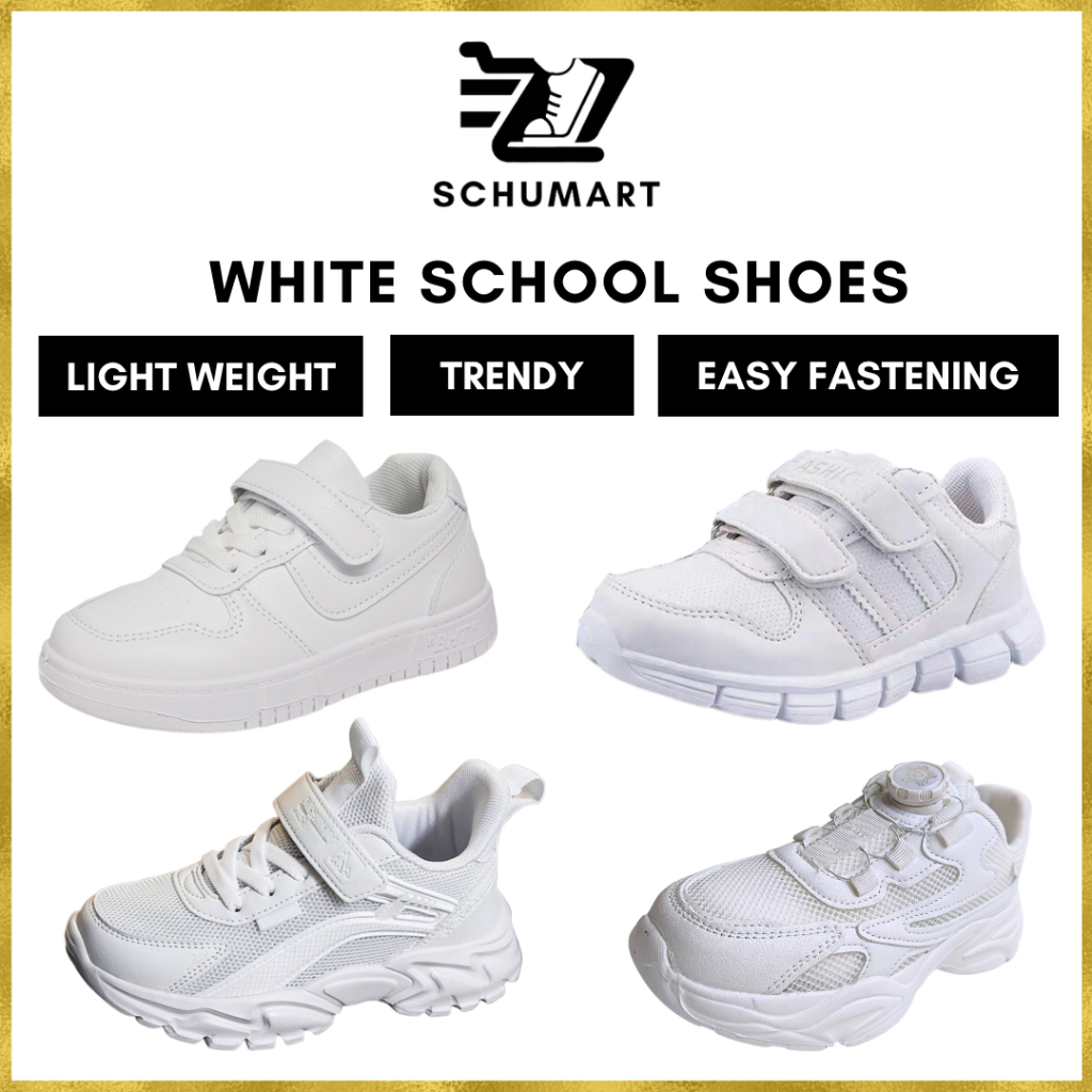 [BY SCHUMART] Light Weight Boy Shoes For Kids Girl Sneakers Velcro for School shoes and kids shoes