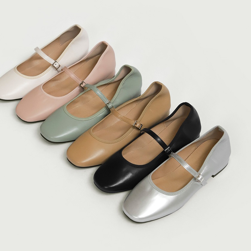 [SAPPUN] Charlotte Maryjane Flats (2cm)