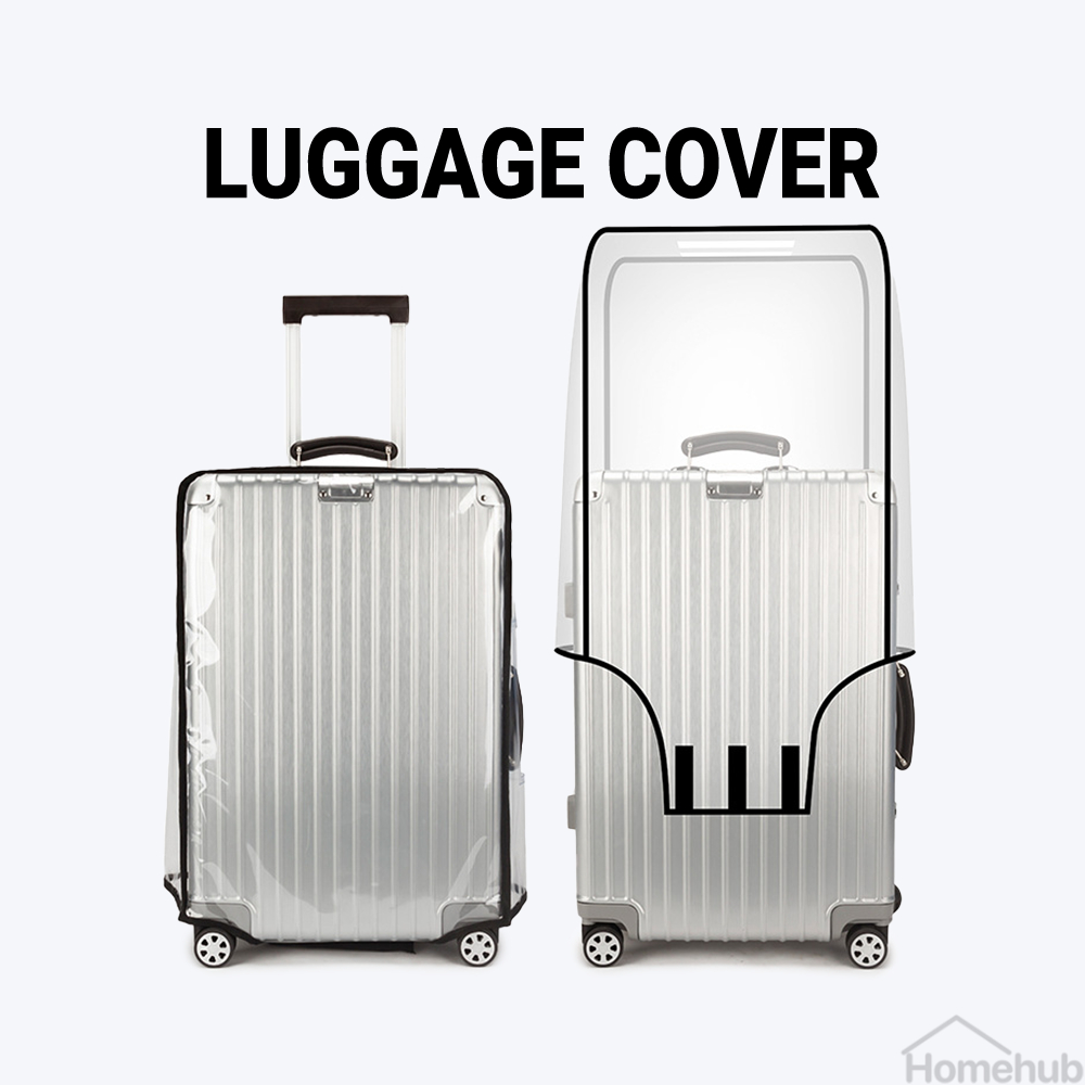 Homehub Luggage Cover Protector Suitcase Travel Bag Waterproof For 32 30 29 28 26 24 22 20 Inch Transparent